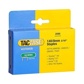 タッカー様 Amazon.co.jp: Tacwise 140 5/16インチ 亜鉛メッキステープル